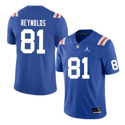 Men's Florida Gators #81 Daejon Reynolds NCAA Nike Blue Throwback Authentic Stitched College Football Jersey SQF4562AZ